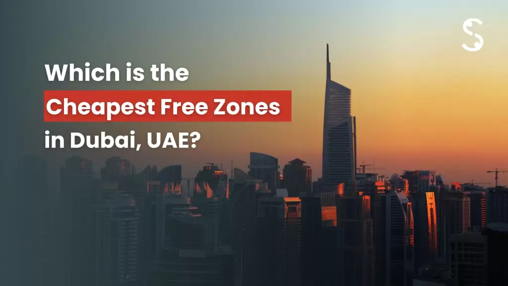 cheapest free zone in UAE